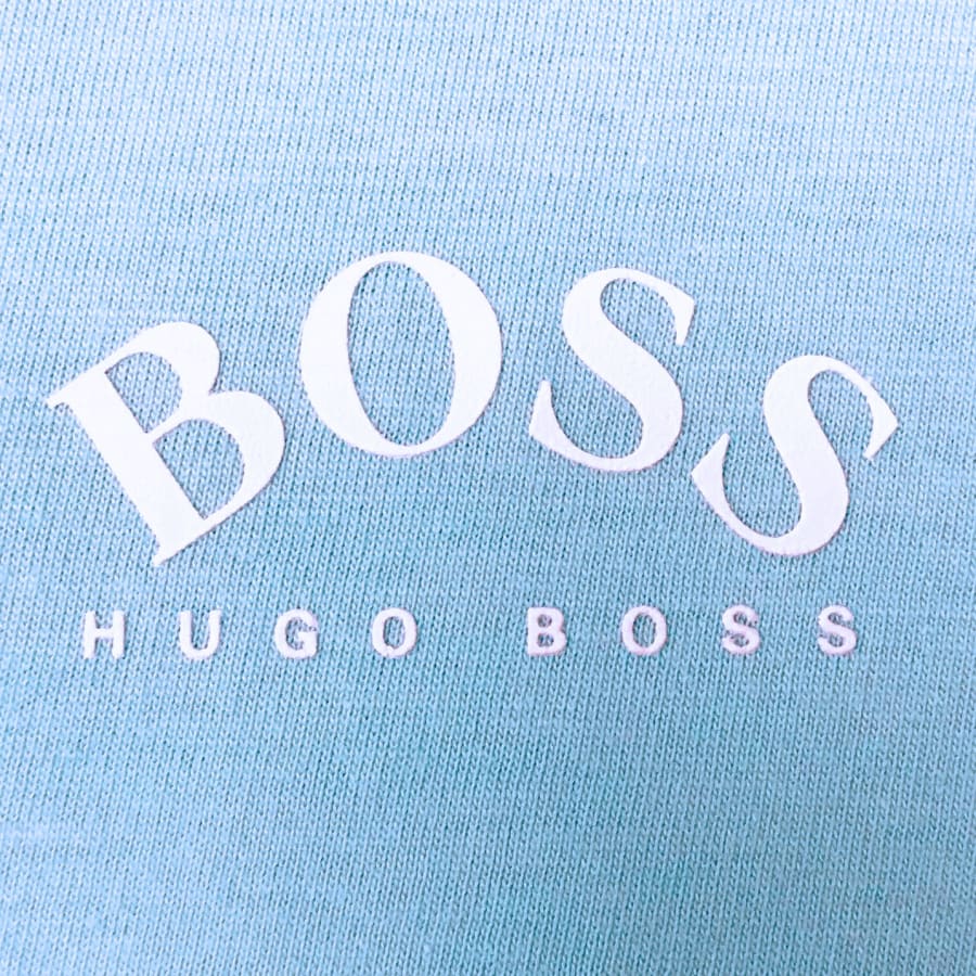 Alternative Image for ProductBOSS Athleisure Tee Curved T Shirt Blue3